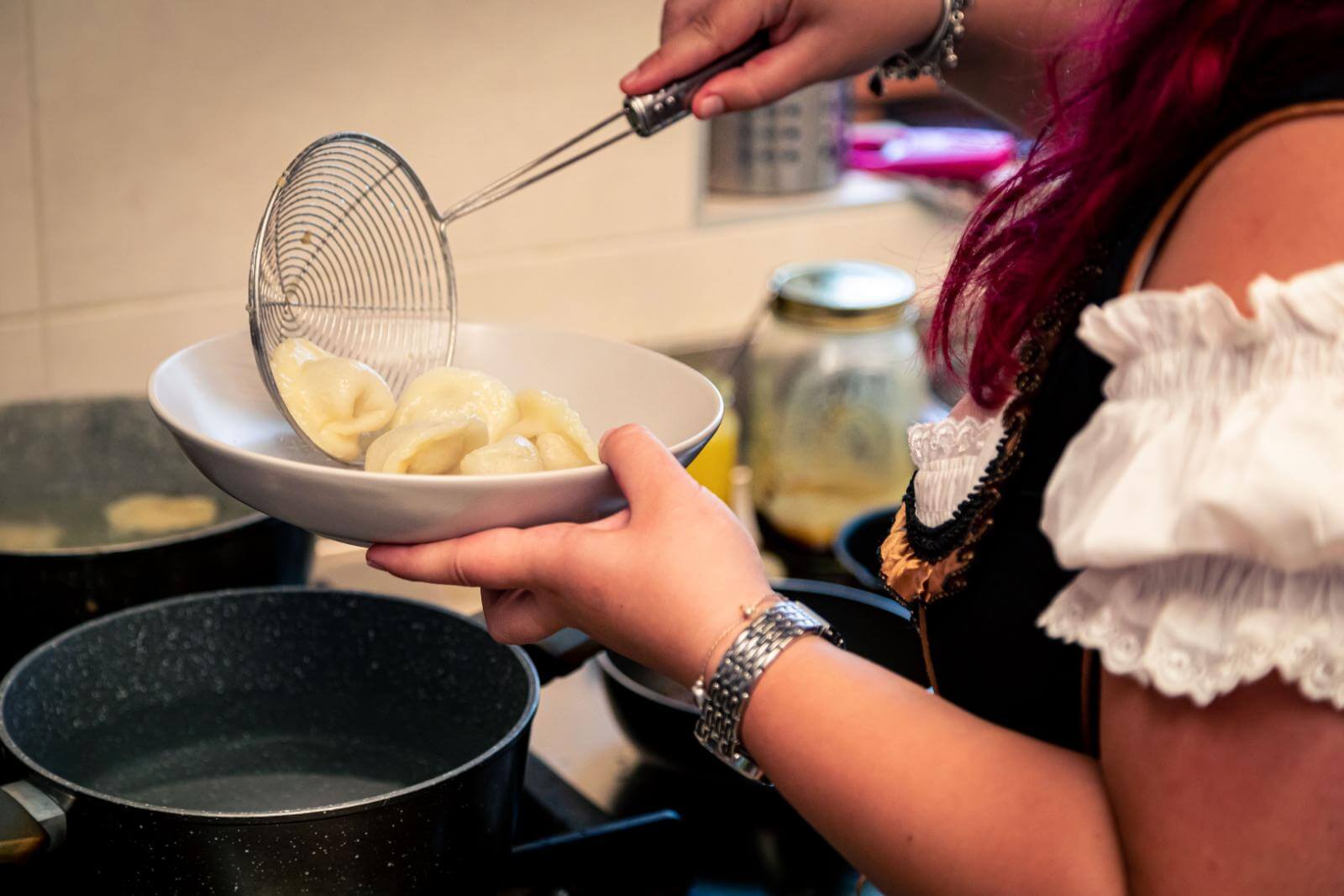 Piatto di Cjarsons serviti ad Agriturismo Km0